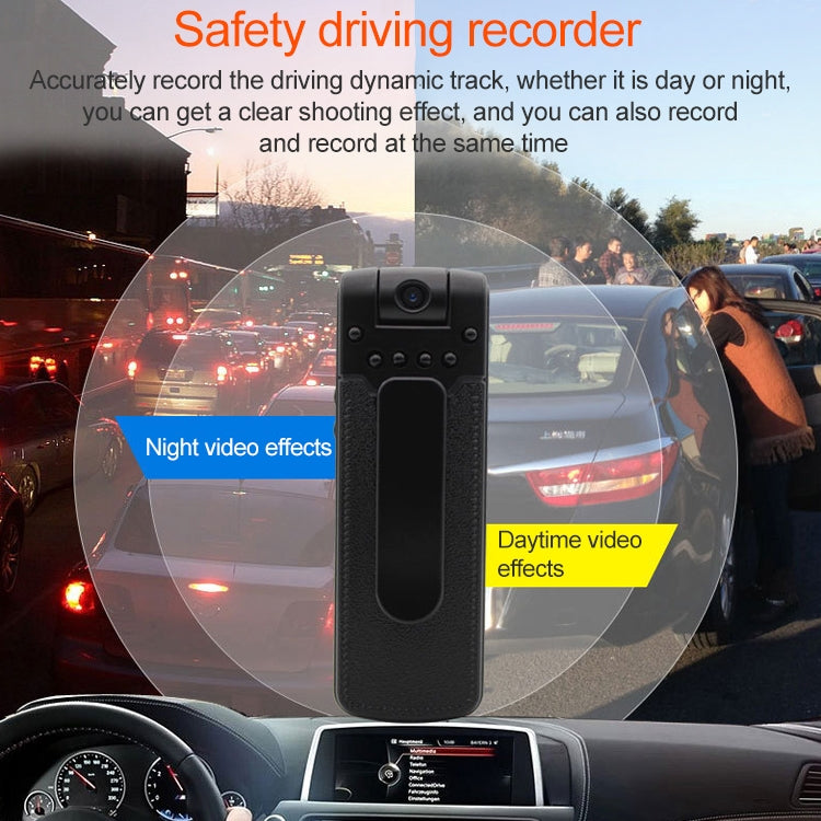 B18 Back Clip Design 1080P HD Camera Recording Pen, Support Motion Detection / Infrared Night Vision /180 Degrees Rotation Camera / TF Card