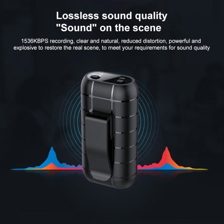 B800 Back Clip HD Sound Lossless Voice Recorder, B800