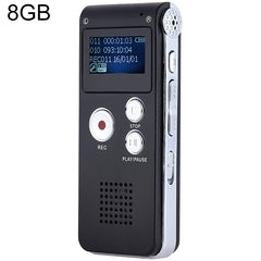 SK012 8GB Smart Noise Reduction HD Voice Recording Pen, Black 8GB