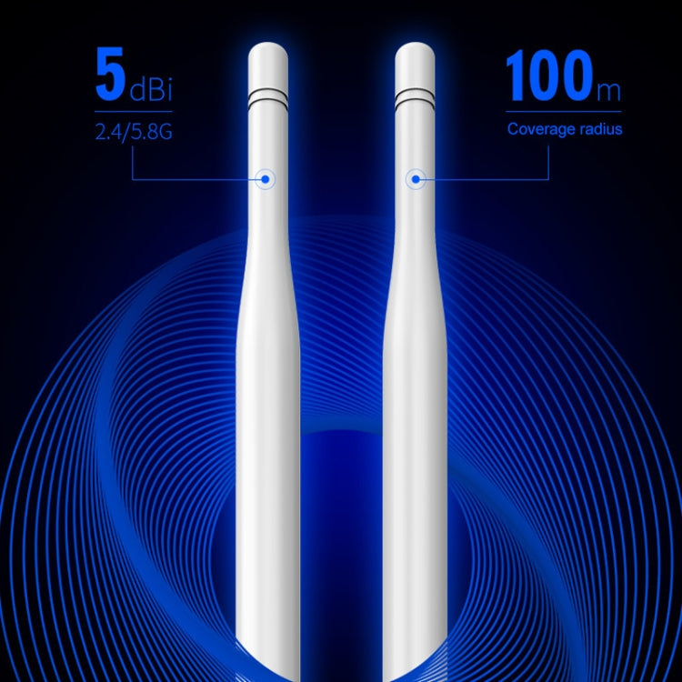 COMFAST CF-EW74 1200Mbs Outdoor Waterproof Dual Frequency Signal Amplifier Wireless Router Repeater WIFI Base Station with 2 Antennas, CF-EW74