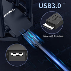 COMFAST CF-WU785AC 1300Mbps Dual-band Wifi USB Network Adapter with 4 Antennas, CF-WU785AC