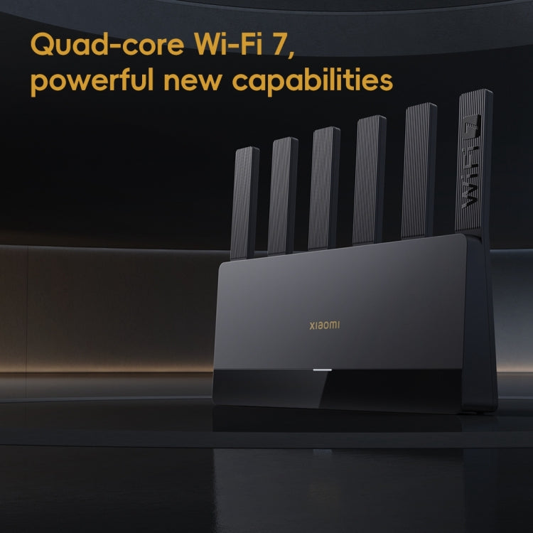 Xiaomi Router BE6500 WiFi 7 2.4GHz 5.0GHz Dual Band 4-Core 2.5G Port, US Plug, BE6500