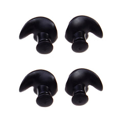 2 Pair Soft Ear Plugs Environmental Silicone Waterproof Dust-Proof Earplugs Diving Water Sports Swimming Accessories, Soft Ear Plugs(Black)
