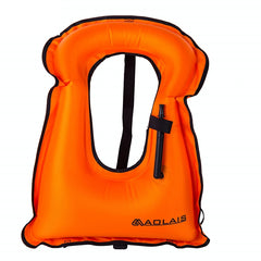 Children Portable Snorkeling Buoyancy Inflatable Vest Life Jacket Swimming Equipment, Size:510*400mm, Children Life Jacket (Orange)