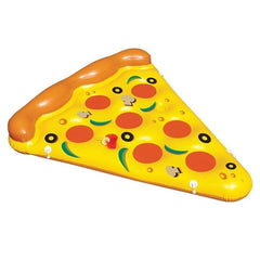 Inflatable Pizza Slice Shaped Floating Mat Swimming Ring, Inflated Size: 180 x 130cm, Pizza Slice