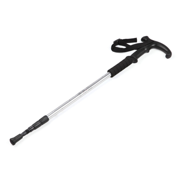 132cm Telescopic Outdoor Three-section Trekking Pole, Silver#132cm