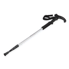 132cm Telescopic Outdoor Three-section Trekking Pole, Silver#132cm