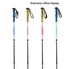 135cm Adjustable Portable Height Outdoor Aluminum Trekking Poles, Red#135cm, Green#135cm