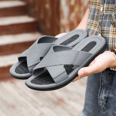 Casual Fashion Beach Sandals Slippers for Men (Color:Khaki Size:44), 39, 40, 41, 42, 43, 44