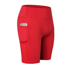 Fitness Running Stretch Tight Quick Dry Sweat Wicking 5-point Belt Pocket, L, XL