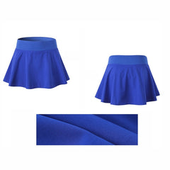 Tennis Dance Yoga Quick Drying Anti Light Lining Skirt Pants (Color:Rose Red Size:XXL), XL, XXL