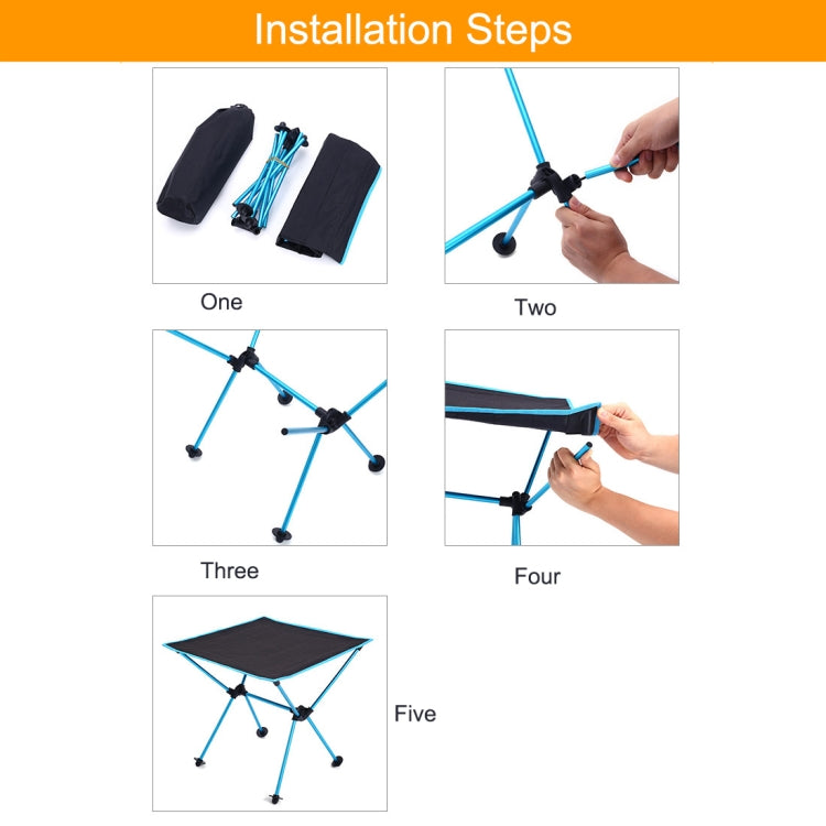 Outdoor Camping Portable Light Folding Table Oxford Cloth Aviation Aluminum Picnic Barbecue Table, Barbecue Table(black), Barbecue Table(blue), Barbecue Table(orange), Barbecue Table(red)