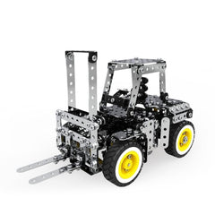 589PCS Stainless Steel Gear Manually Operated Forklift DIY Assembly Building Block Educational Toys Kit for MoFun SW-030