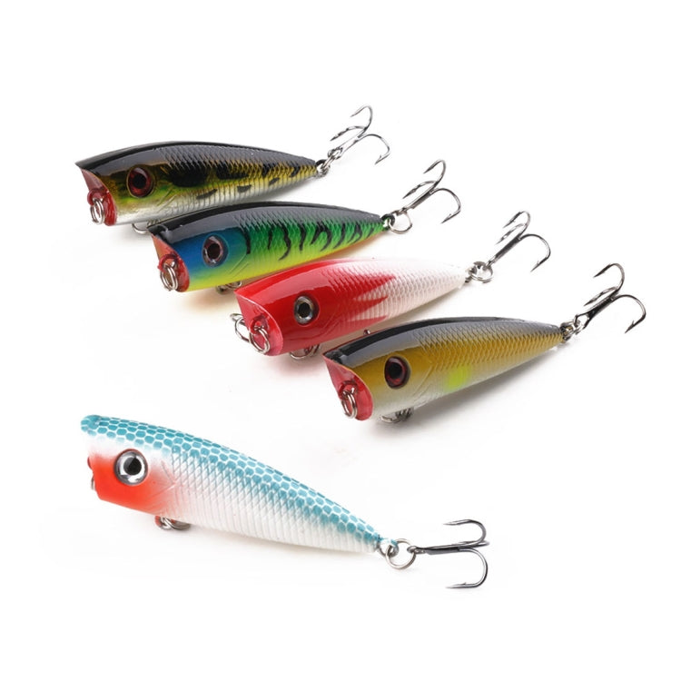HENGJIA PO035 6cm/6g 5 PCS Simulation Hard Baits Fishing Lures Set Tackle Baits Fit Saltwater and Freshwater, PO035 5pcs