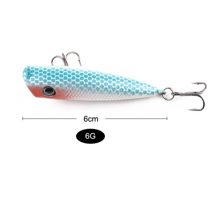 HENGJIA PO035 6cm/6g 5 PCS Simulation Hard Baits Fishing Lures Set Tackle Baits Fit Saltwater and Freshwater, PO035 5pcs