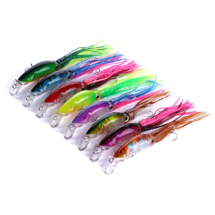 HENGJIA JIZ002 10cm/16.6g Big Octopus Squid Shaped Hard Baits Long Shot Fishing Lures Tackle Baits Fit Sea Fishing and Freshwater Fishing, JIZ002 A, JIZ002 B, JIZ002 C, JIZ002 D, JIZ002 E, JIZ002 F, JIZ002 G, JIZ002 H